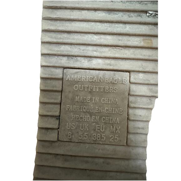 AMERICAN EAGLE Lace Up Women’s Brown Strappy Thong Sandals Shoes Flip Flops 8 - Picture 5 of 6